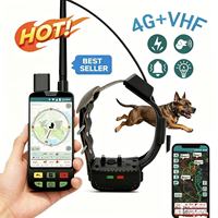 Traceur GPS GSM avancé pour chien avec positionnement multi-constellation GNSS + 4G, étanche, cartes HD hors ligne et lecture de l'historique d'activité