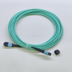 8core Cross MM OM3 50/125 LSZH 3.0m Low Loss TYPE B <b>Fiber</b> Optic MPO/MTP Patch Cord - Product Image 5