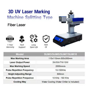 Nouvelle imprimante laser 3D UV 6W bon marché pour acier inoxydable, plaque métallique, verre argenté, tasse en cristal - Product Image 3