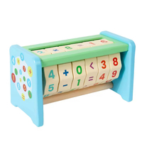 Set Kubus Kayu Montessori untuk Menghitung Angka, Berwarna-warni, Latihan Matematika, Perkembangan Kognitif, Mainan Edukatif EN71 |   OEM ODM Grosir