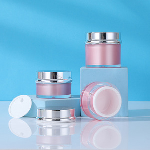 En stock: Set cosmético de tarro de crema acrílico de 50g, botella de loción para el cuidado de la piel de 120ml, decantador de viaje. - Product Image 2