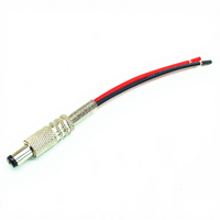 12V 5,5x2,1mm 5,5*2,5mm Stecker + Buchse Metall DC-Stromanschluss Kabelstecker Metallkabel DC-Steckerkabel