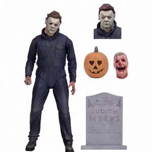 2018 Edition 7-inch Movable PVC Model Halloween Moonlight Panic Michael Myers Cartoony <strong>Toy</strong> for Collecting <strong>JJ</strong> - Product Image 1