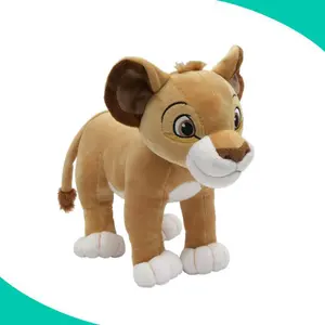 Brinquedo de leão macio de pelúcia, de alta qualidade, pequeno leão macio, leão para presente de mascote