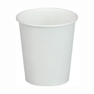 Juego de vajilla desechable de vasos de agua de papel blanco de la empresa para fiesta de Navidad
