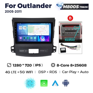 MEKEDE MS Android 12 8core 8 128G lecteur vidéo de voiture pour Mitsubishi <span class=keywords><strong>Outlander</strong></span> 2005-2011 ventilateur colling système de navigation GPS - Product Image 4