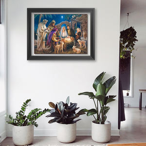 SONGWOO Vente en gros, promotion exceptionnelle, <span class=keywords><strong>kit</strong></span> de peinture au diamant personnalisé DIY, mosaïque en strass, art pour bébé, 30x40cm/12x16inch - Product Image 2