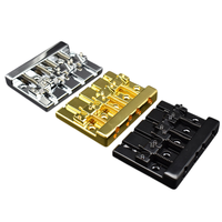 Bridge Bass Metal Premium 4 Senar 82.3*63.5mm Jarak Senar 19mm Bridge Gitar Bass Vintage