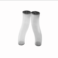 Tube rigide en PVC durable avec courbes, adapté à la gestion des câbles, à la logistique du flux d'air