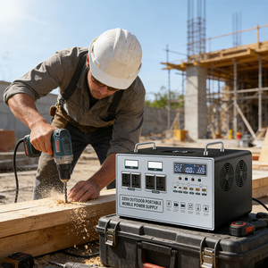 Centrale Électrique Portable Sans Fil 2000W avec Batterie au Lithium, Onde Sinusoïdale Pure, Générateur Solaire et Lumière LED pour Usage Domestique - Product Image 6