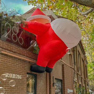 High Quality Oxford Cloth/PVC <strong>Inflatable</strong> <strong>Christmas</strong> Santa Claus LED Light Festival Decoration With CE Blower - Product Image 5