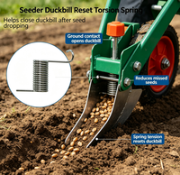 Ressort de torsion d'extension de précision pour machine agricole, ressort de remplacement pour semoir manuel type bec de canard