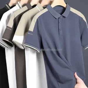 T-shirts en coton Chemises polo de golf pour hommes avec logo imprimé brodé T-shirts polo logo personnalisé