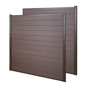 Juego Completo de Valla para <span class=keywords><strong>Jardín</strong></span>, Patio y Exteriores, Rejilla de WPC Revestida de Vinilo, Valla de Plástico de 6 Pies, Madera Compuesta - Product Image 6