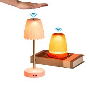 Lámpara de Escritorio LED con Sensor de Gestos, Luz Ambiental RGB, Recargable por USB, Regulable, Decoración de Interiores, Altura Ajustable, Creativa, para Dormitorio, Mesita de Noche - Product Image 1