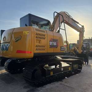 Excavadora de orugas hidráulica SANY75C usada, modelo 2024, motor/bomba incluida, peso operativo de 7,5 toneladas, buenas condiciones para - Product Image 5