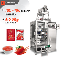 Machine d'emballage entièrement automatique multi-voies pour sachets de 5 ml et 10 ml, scellage quatre côtés, pour liquides, sauces, pâtes et ketchup