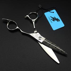 Ciseaux à cheveux professionnels 6 pouces, coupe de cheveux, salon de coiffure, motif damas, ciseaux en saule - Product Image 3