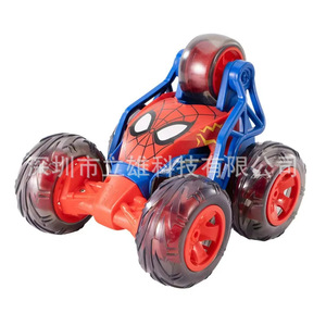 Coche de control remoto con luces, giratorio 360 grados, color rosa, juguete RC para niños, uso en interiores y exteriores - Product Image 3