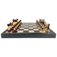 Jeu d'échecs en marbre de haute qualité pour enfants Nouveau design Pièces lestées de luxe pour jeux de société