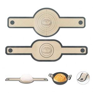 Long Handle Silicone Bread Baking Mat for Dutch Oven Sourdough Reusable Non-Stick Fiberglass Heat Resistant Pastry Liner <b>Tool</b> - Product Image 4