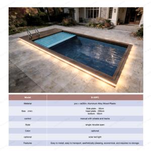 <span class=keywords><strong>Cubierta</strong></span> Automática Enrollable para <span class=keywords><strong>Piscina</strong></span> de PVC YOLO-POOL con Protección de Seguridad, Fácil de Instalar para Piscinas de Jardín y Hogar - Product Image 6