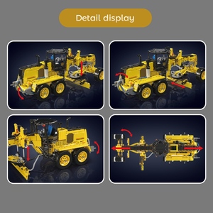 Mould King 19023 GD655-6 Pneumatischer Technik-Bulldozer Modellbausatz MOC Bausteine Set DIY Montage-Spielzeug für Erwachsene - Product Image 4