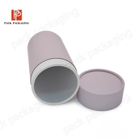 Tube en papier de luxe imprimé pour matcha, emballage cylindrique de qualité alimentaire pour poudre, boîte ronde pour poudre de qualité alimentaire