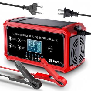 Chargeur <span class=keywords><strong>de</strong></span> batterie portable multi-véhicules 12V/6A pour voiture et moto, entretien automatique, fabricant OEM, vente en gros - Product Image 5