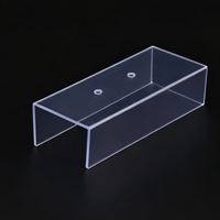 Protection personnalisée en polycarbonate (PC) transparent en forme de U, résistante aux chocs élevés, 5 mm/10 mm, ignifuge UL94-V2