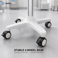 Chariot de détection d'arthrosclérose médicale avec support d'écran et panier pour hôpitaux et cliniques – Vente en gros OEM