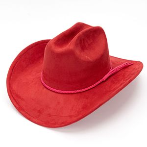 Chapeaux d'hiver à large bord en daim de qualité supérieure, style jazz, squash et fedora cowboy, unisexe, pour un look décontracté, fêtes et activités de plein air - Product Image 3