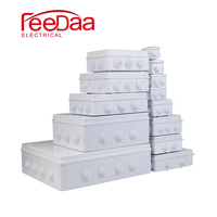 Boîtier de jonction étanche IP55 en gros avec prises de raccordement, boîtier en plastique ABS étanche IP55