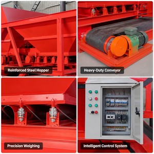 Nouvelle Centrale à <span class=keywords><strong>Béton</strong></span> Électrique JINLIN PLD1600 75m³/h avec Contrôle PLC, Convoyeur à Courroie, Boîte de Vitesses, Usine à Aggregats Automatique 1000kg - Product Image 3