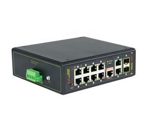 Nhà máy trực tiếp công nghiệp PoE chuyển đổi 8x100Mbps RJ45 2xgigabit Combo 1xconsole L2 đầy đủ quản lý 64G 6KV IP40 IEEE 802.3af/tại OEM - Product Image 3