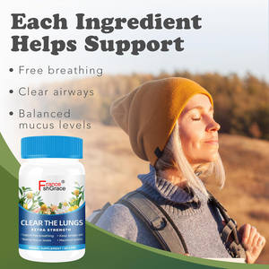 Sıcak satış Hotclear akciğerler kapsüller 60 kapsül erkekler ve kadınlar için denge mukus seviyelerini destekler akciğerler takviyeleri temizlemek - Product Image 6