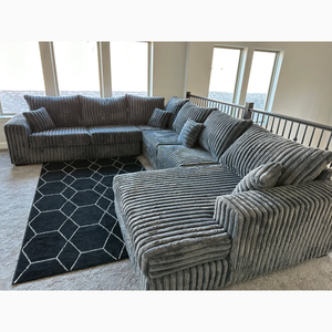 <span class=keywords><strong>Sofa</strong></span> Sudut Ruang Tamu ZMAX Modern Tebal dengan Bantalan Lamp-tufted, <span class=keywords><strong>Set</strong></span> <span class=keywords><strong>Sofa</strong></span> Bentuk L - Product Image 4