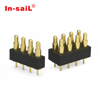 Connecteur à broches de contact à ressort double rangée en acier inoxydable, têtes de broches Pogo haute densité, série SIMPLE, fabrication OEM/ODM