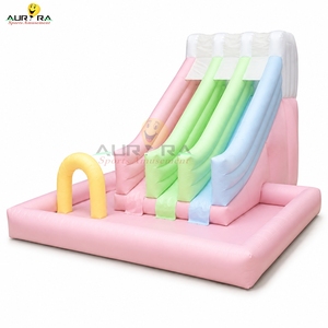 Tobogán Acuático Inflable de PVC de <span class=keywords><strong>Tres</strong></span> <span class=keywords><strong>Carriles</strong></span> con Piscina, Portátil, para Fiestas Infantiles, Eventos, Alquiler, Áreas de Juego Comerciales - Product Image 3