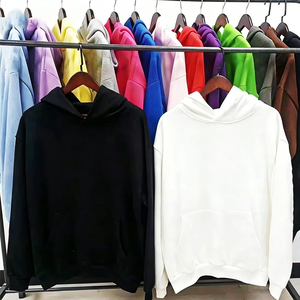 เสื้อฮู้ดฮิปฮอปแบบสั่งทำพิเศษ ทรงบ็อกซี่ ผ้าคอตตอนฟลีซหนานุ่ม สวมใส่สบาย แบบยูนิเซ็กส์ สไตล์สตรีทแวร์ ผลิตโดยโรงงาน - Product Image 5