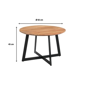 โต๊ะกาแฟฟลินท์ร่วมสมัย |   ท็อปไม้ธรรมชาติทนทาน |   ฐานเหล็กแข็งแรง |   โต๊ะสำหรับโฮมออฟฟิศ ร้านกาแฟ โรงแรม และห้องนั่งเล่น - Product Image 4