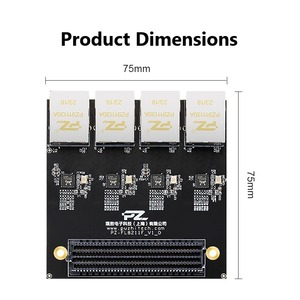 Module Ethernet Gigabit quadri-canaux PZ-FL8211F, interface RGMII pour kits de cartes de développement FPGA ZYNQ et Xilinx Ultrascale - Product Image 3