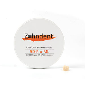 Zahndent prezzo diretto della fabbrica 650MPa-1000MPa resistenza materiale dentale <span class=keywords><strong>cercon</strong></span> blocco <span class=keywords><strong>zirconia</strong></span> - Product Image 1