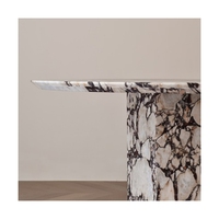 Table basse Newstar Light Luxury Simple en marbre naturel, table en marbre Calacatta Viola