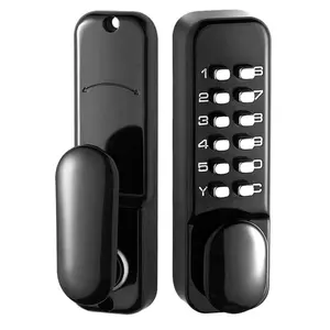 Projeto popular botão porta fechadura segurança código mecânico porta alça fechadura