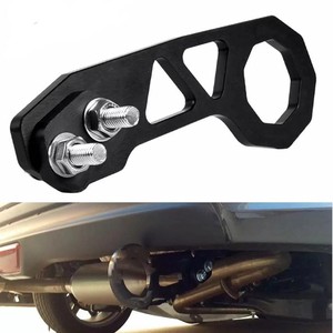 Crochet de remorquage en alliage d'aluminium, 2 trous, universel, adapté aux voitures Suzuki Honda Fit GK5, crochet de remorquage pour pare-chocs arrière - Product Image 1