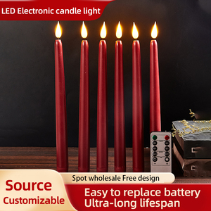 Đèn nến điện LED giả sáp dùng cho đám cưới, trang trí cảnh quan, chạy bằng pin, tạo không khí - Product Image 3