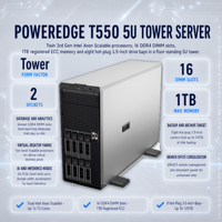 Server Menara T550 PowerEdge T420 T430 T440 T560 T620 T630 T640 NIC SATA HDD ERP Cloud Compute Security