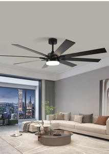 Nordic Retro Simple Modern Iron <b>LED</b> <b>Ceiling</b> <b>Fan</b> with Inverter & Remote Control Home & Restaurant Use Zhongshan Modern Style - Product Image 4