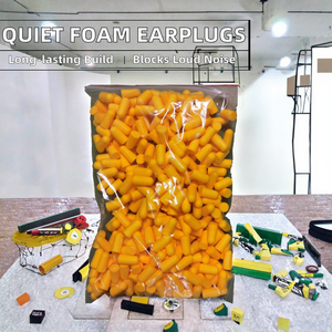 Tapones para los Oídos de Espuma de PU de Seguridad, Desechables, de Enrollar, de Rebote Lento, Reductores de Ruido, Insonorizantes, OEM CE EN352 - Product Image 2